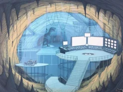 Batcave - 2015 Justin Santora Poster Art Print