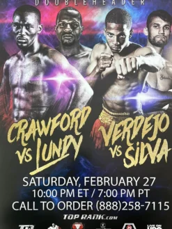 Boxing - 2016 Crawford Vs Lundy, Verdejo Vs Silva Poster