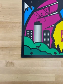 Big Gigantic Rowdytown IV - 2015 Poster Morrison, CO 9/25-9/26 Red Rocks Amphitheatre FOIL (signed) -Art Poster Store 2C216DF0 9D4C 44C8 8A2E 2600E1C7C2D8 scaled