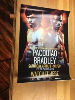 Boxing - 2016 Pacquiao Vs Bradley Poster -Art Poster Store 5