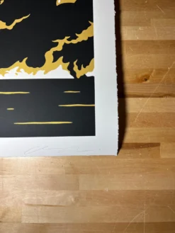 Fire In The Night (GOLD) - 2025 Cleon Peterson Art Print -Art Poster Store 502EF6EB 44CD 46B1 BFF2 8EF8732F1B1C scaled