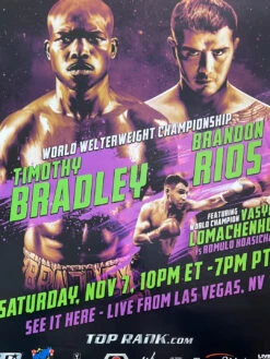 Boxing - 2015 Bradley Vs Rios Poster