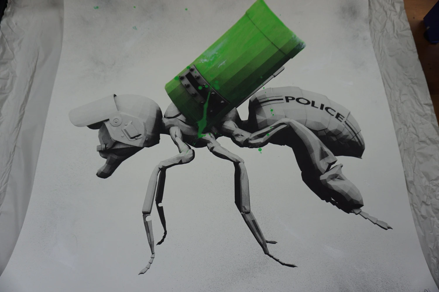 Palynology - Ludo 2016 Screen Printed Poster Signed/numbered Hand Finished 2 Palynology - Ludo 2016 Screen Printed Poster Signed/numbered Hand Finished - Image 2