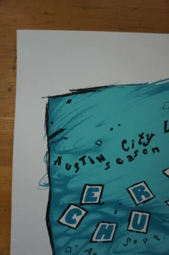 Eric Church - 2014 Billy Perkins Poster ACL Austin City Limits Texas -Art Poster Store DSC03975