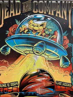 Dead & Company - 2024 Maxx242 Poster Las Vegas, Nevada Sphere FOIL Edition