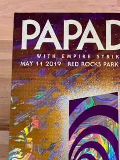 Papadosio - 2019 Hi-Line Poster Red Rocks Morrison, CO FOIL -Art Poster Store FD92C4B3 41EA 45A5 B939 5A8D47439C97