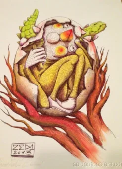 SURVIVAL 05 - 2013 Zed1 Poster Print Art Print Ed. Of 20 Hand Embellished S/N