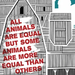 Animal Farm - Schuhle Lewis Poster George Orwell All Animals Are Equal -Art Poster Store animal farm 3