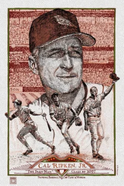 Cal Ripken - 2015 David Welker Poster FugScreens Studios Variant