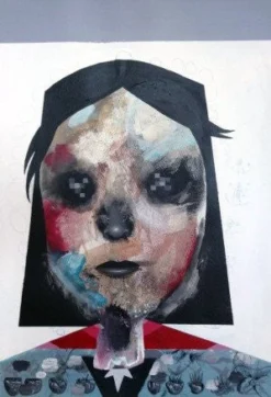 Untitled 15 - 2016 Collin Van Der Sluijs Original Painting FRAMED Signed