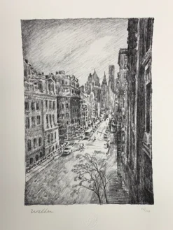 Centre St. - 2021 David Welker Poster, Art Print