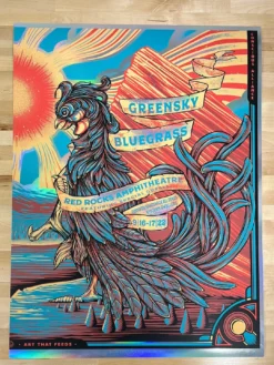 Greensky Bluegrass - 2022 Half Hazard Poster FOIL Red Rocks Morrison, CO -Art Poster Store image 0cfb2904 0ad6 4c18 9761 bb2bb937a7a1