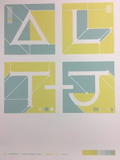 Alt-J 2015 Poster New York, NY Madison Square Garden