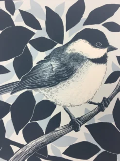 Black Capped Chickadee (Poecile Atricapillus) - 2015 Justin Santora Poster Art P
