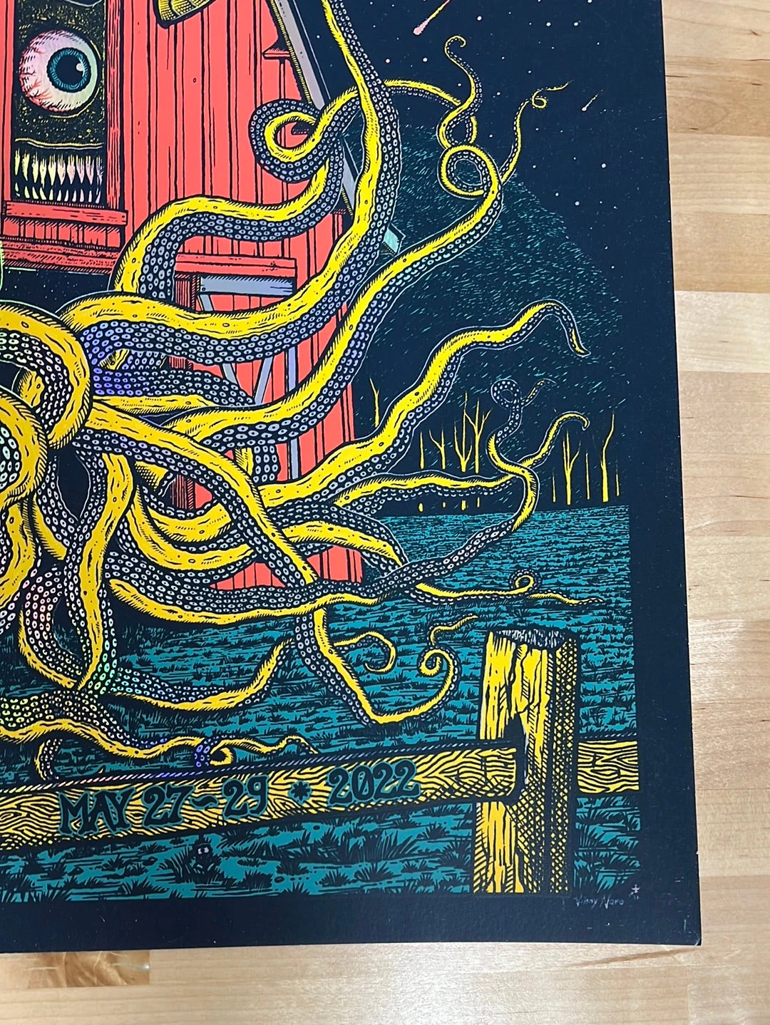 Umphrey's McGee - 2022 Brian Naro Poster Chillicothe, IL SCAMP FOIL 5 Umphrey's McGee - 2022 Brian Naro Poster Chillicothe, IL SCAMP FOIL - Image 5