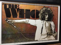 The Who - 2016 Chuck Sperry Poster Roger Daltry 50th Anniversary Tour FRAMED