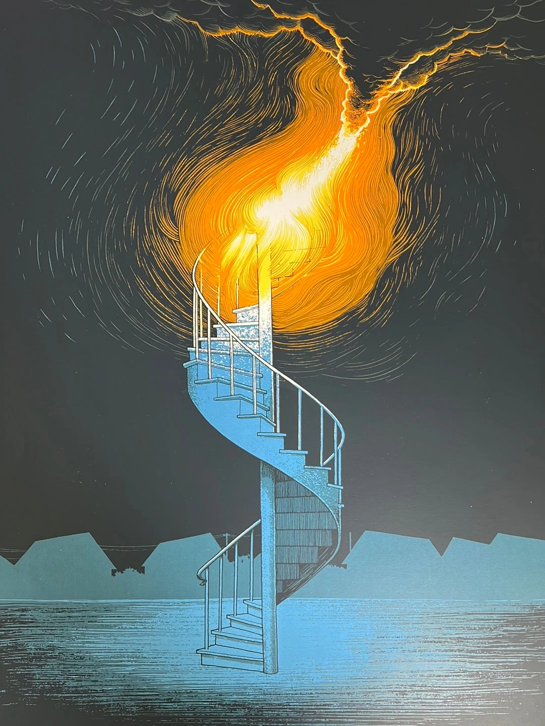Umphrey's McGee Art - 2016 Justin Santora Poster Staircase 1 Umphrey's McGee Art - 2016 Justin Santora Poster Staircase
