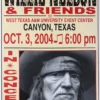 Willie Nelson - 2004 Franks Brothers 10/3 Poster Canyon, TX