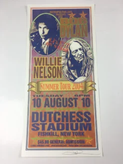 Bob Dylan/Willie Nelson - 2004 Mark Arminski Poster Fishkill, NY Dutchess Stadiu -Art Poster Store image 273987e3 1072 4695 9eaf d2da55d4ed32 scaled