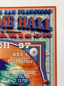 MHP 28 Willie Nelson - 1997 Poster Maritime Hall San Fran 1st -Art Poster Store image 28947cac 1567 41ec bc82 5caeca8c3474