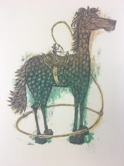 Tiny Cowboy - 2009 Dan Grzeca Poster Art Print 37/180