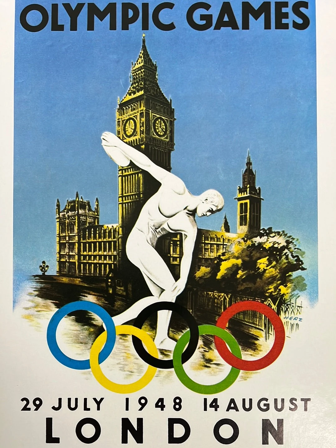 Canon Olympic Commemorative Series 1984 - Poster 1948 London 1 Canon Olympic Commemorative Series 1984 - Poster 1948 London