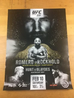 UFC 221 - 2018 Poster Romero Vs Rockhold Interim Middleweight Championship -Art Poster Store image 312a773a 4fc1 4f6d bf9a 1b5b2dc22dc9 scaled