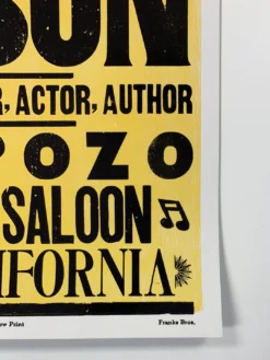 Willie Nelson - 2005 Hatch Show Print 5/1 Poster Pozo, CA Saloon -Art Poster Store image 336f9c50 26cc 4fff 9acc ff28e353fdc4