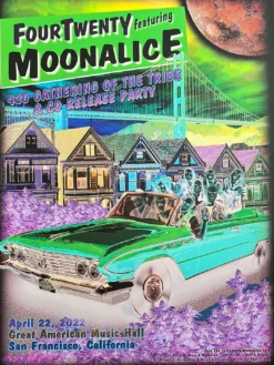 Moonalice - 2022 Darrin Brenner Poster San Francisco, CA M1267