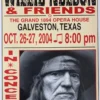 Willie Nelson - 2004 Franks Brothers 10/26-27 Poster Galveston, TX