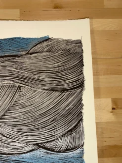 Ash - 2009 Dan Grzeca Poster Art Print Blue/Silver -Art Poster Store image 41ad52ef a37c 4ed7 a68e 1e6755efdbe1