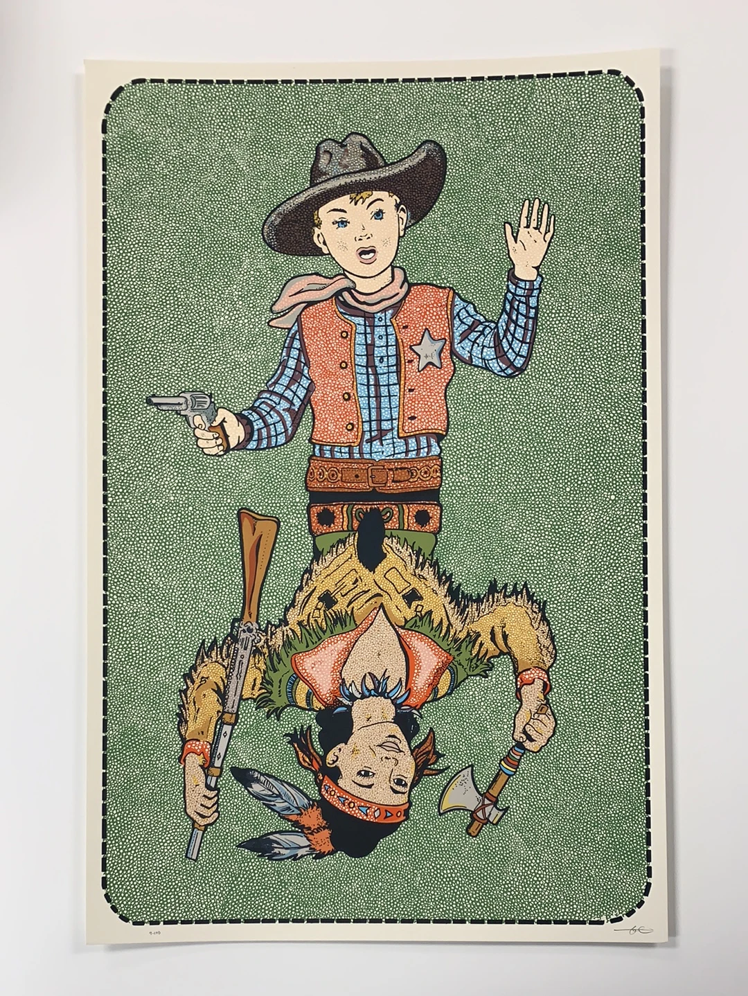 Cowboy And Indian - Fugscreens Studios Poster Art Print 2 Cowboy And Indian - Fugscreens Studios Poster Art Print - Image 2