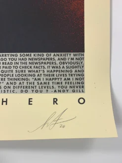 Andy Gill - 2020 Shepard Fairey Poster Obey Anti-Hero, UK Art Print -Art Poster Store image 4605d0bb 1c5d 49f0 af67 75f0e3a60e4c