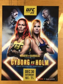 UFC 219 - Cyborg Vs Holm Poster MMA Ultimate Fighting Print -Art Poster Store image 4c71cdce 4d0e 45b5 8125 73a0289e0c24 scaled