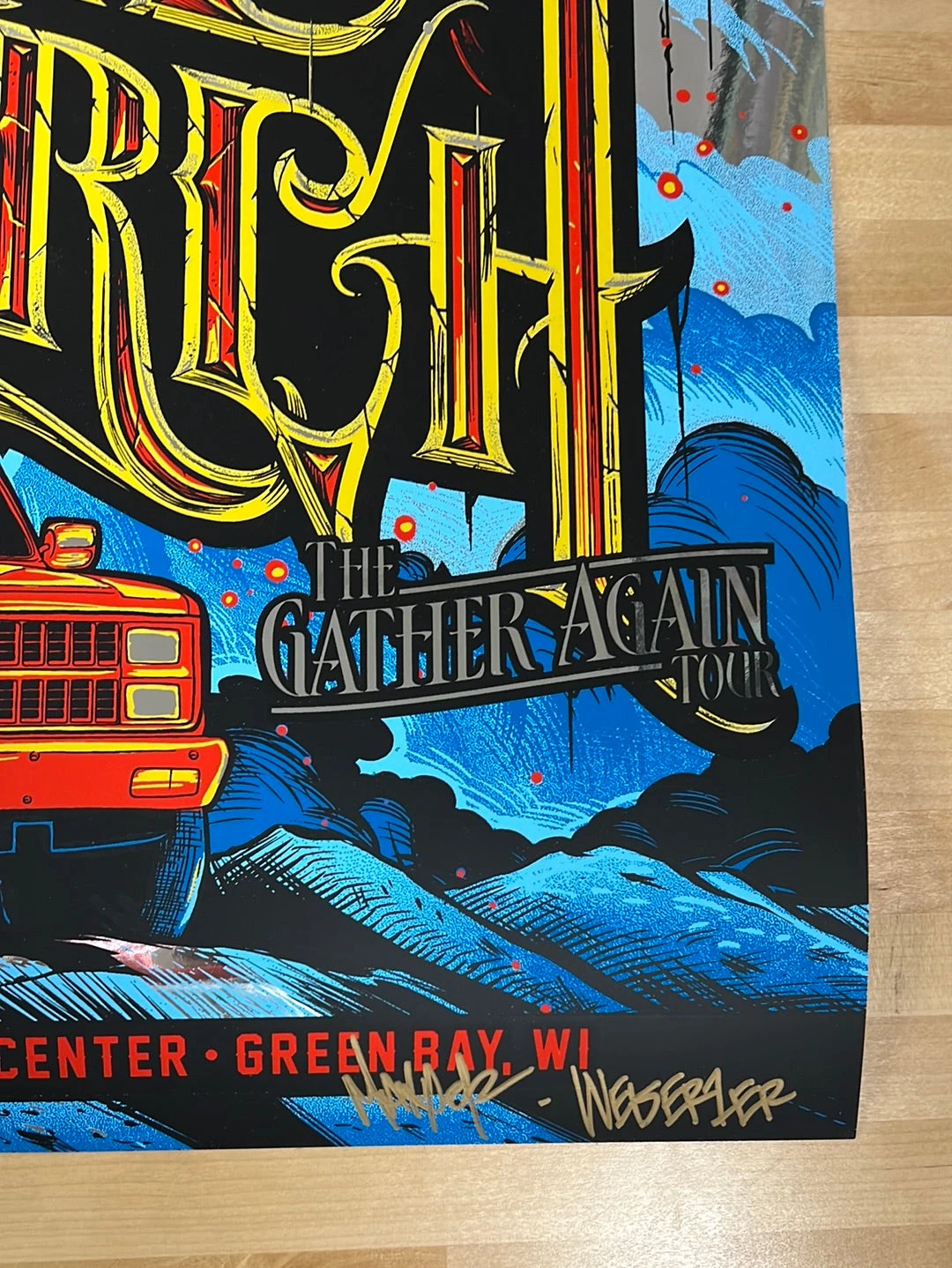 Eric Church - 2022 Maxx242 Poster Green Bay, WI Mirror FOIL 3/18 5 Eric Church - 2022 Maxx242 Poster Green Bay, WI Mirror FOIL 3/18 - Image 5