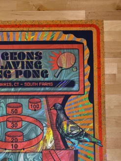 Pigeons Playing Ping Pong - 2020 Status Serigraph FOIL Poster Morris, CT -Art Poster Store image 5869d771 cf25 4a11 b1fb d4438a9c6ebd