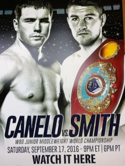 Canelo Vs. Smith - Poster Print Boxing