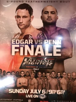UFC Poster Edgar Vs. Penn Finale Ultimate Fighter Tuf Fight Night