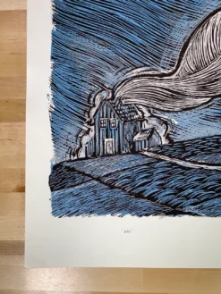 Ash - 2009 Dan Grzeca Poster Art Print Blue/Silver -Art Poster Store image 6413fe77 6fd3 4ce5 84b2 9d8c3e5422d0