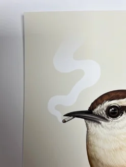 Fat Bird - 2019 Mike Mitchell Poster Carolina Wren Variant -Art Poster Store image 657439d3 b192 48ea a8a8 80e2e37f5f0e