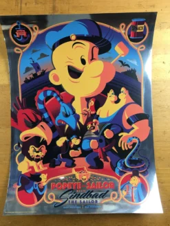 Popeye The Sailor Meets Sindbad The Sailor - 2014 Tom Whalen Poster Foil Blue Va -Art Poster Store image 65f5bdfb fe7e 4f1a 95e8 9ce4645d72fb scaled