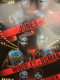 UFC 235 2019 Poster Jones Vs Smith, Woodley Vs Usman & Lawler Vs Askren