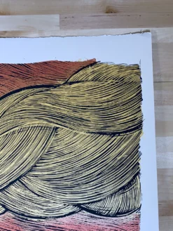 Ash - 2009 Dan Grzeca Poster Art Print Copper/Gold Variant -Art Poster Store image 6967ea51 d054 45db b87a 753d92c25492