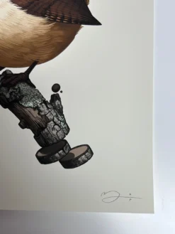 Fat Bird - 2019 Mike Mitchell Poster Carolina Wren Variant -Art Poster Store image 69818d62 e26a 40aa b888 ac089daa22fb