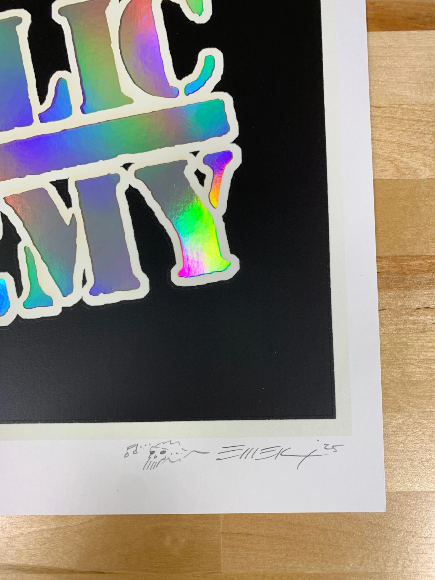 Public Enemy Variant - 2020 Emek Poster Foil NO Date The Terrordome GID 5 Public Enemy Variant - 2020 Emek Poster Foil NO Date The Terrordome GID - Image 5