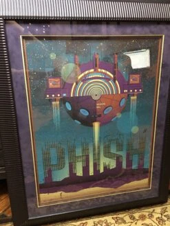 Phish - 2011 DKNG Poster Hollywood CA Hollywood Bowl FRAMED