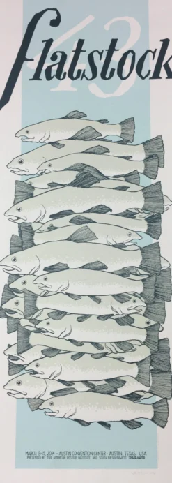 Flatstock 43 - 2014 Justin Santora Poster Austin, TX Austin Convention Center