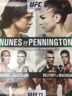 UFC 224- 2018 Poster Nunes Vs Pennington Was