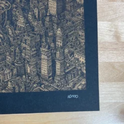 The City Was The Song - 2022 David Welker Poster, Art Print (Gold) -Art Poster Store image 76229e2c 8eda 4c72 8596 ef88938c0615