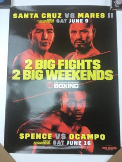 Boxing - 2018 Santa Cruz Vs Mares II, Spence Vs Ocampo -Art Poster Store image 7f1482bd ff3a 4791 93ca 0d4acd141dc8 scaled